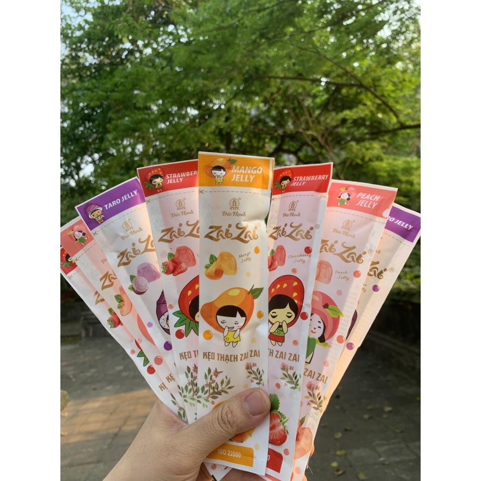 KẸO THẠCH ZAI ZAI ĐỨC HẠNH HOA QUẢ MIX 0.5KG