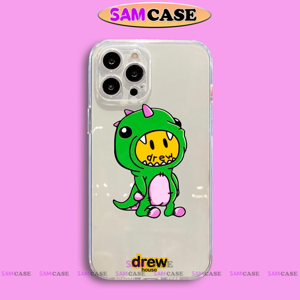 Ốp lưng iPhone Drew Chống sốc cạnh viền vuông Silicon trong suốt mềm dẻo cho 6/6s/7/8/X/XS/11/12/13/14 Pro Plus Max