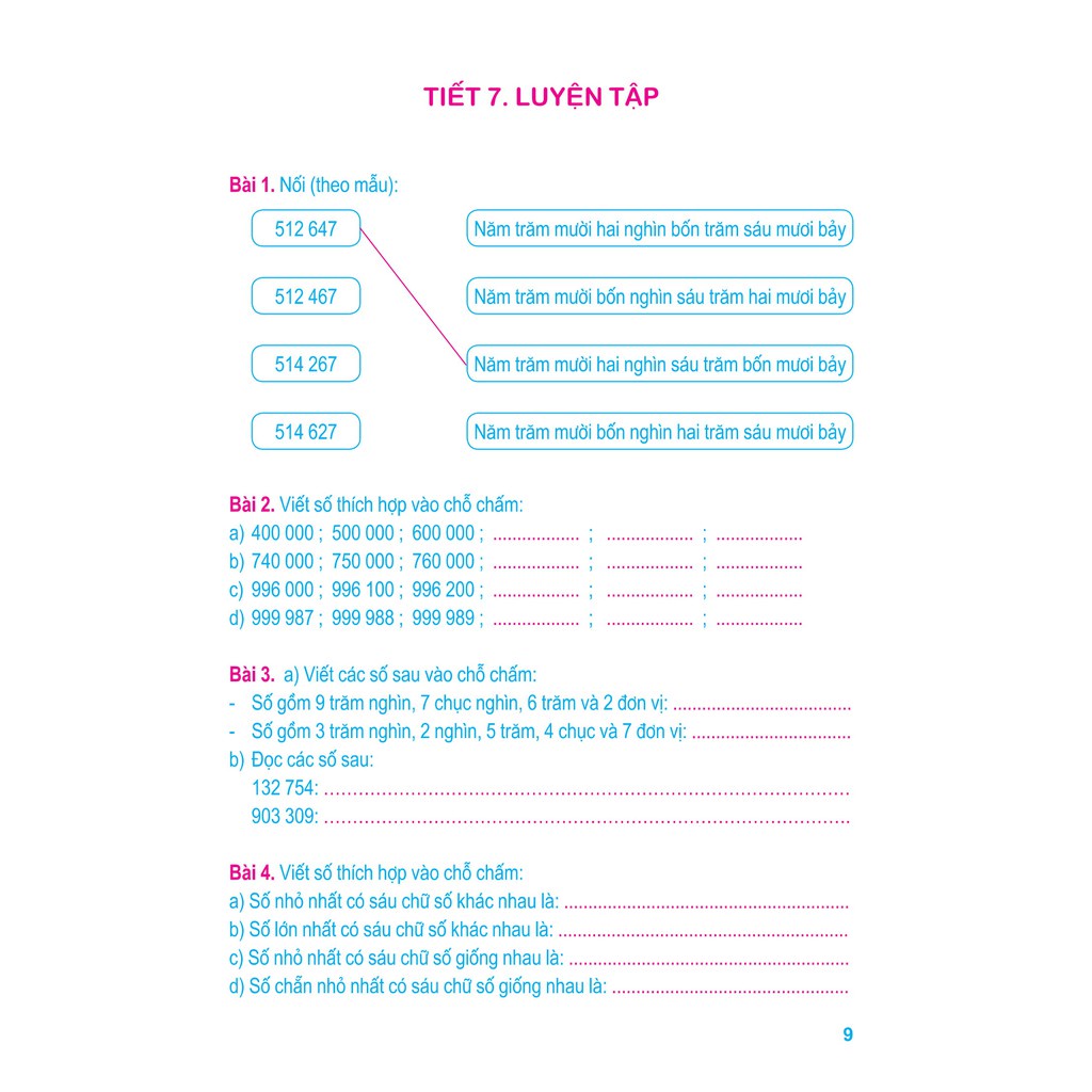 Sách: Vở Bài Tập Toán Nâng Cao Lớp 4 - tập 1
