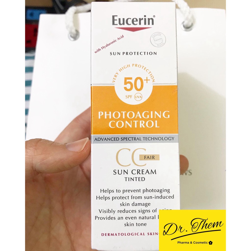 tuan102 ✅[CHÍNH HÃNG] Kem Chống Nắng Eucerin Làm Đều Màu Da Eucerin Sun Cream Face Tinted CC Cream Photoaging Control SP