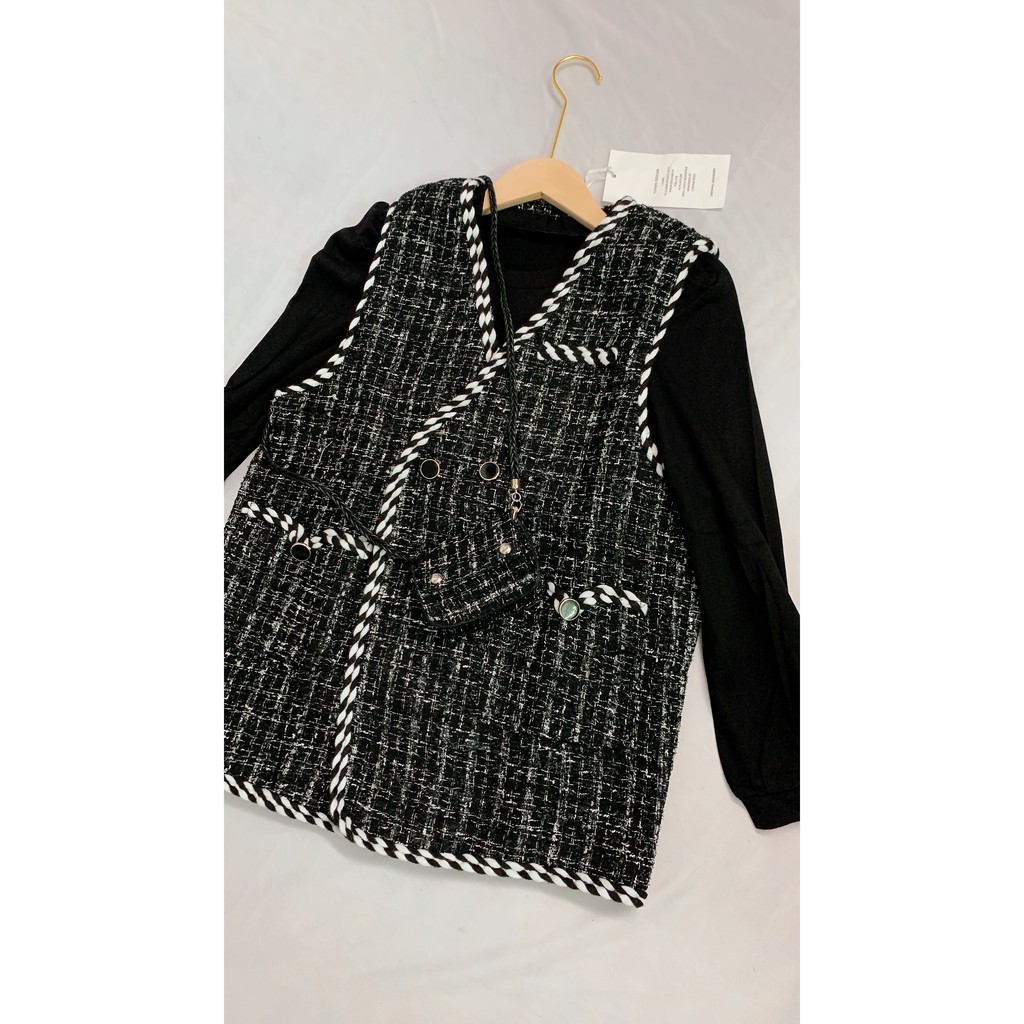 Set dạ tweed nữ 3 món siêu xinh | BigBuy360 - bigbuy360.vn