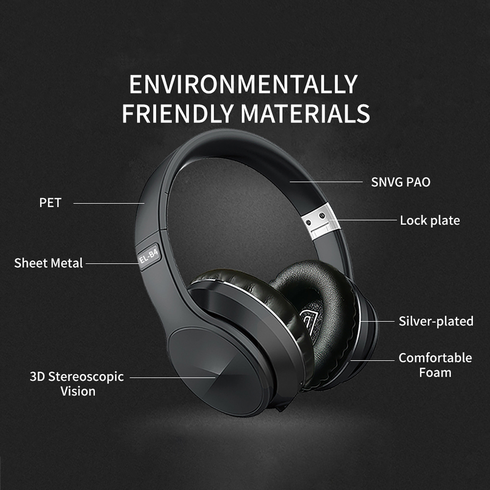 Tai Nghe Bluetooth El-B4 Âm Thanh Sống Động Jack Cắm 3.5mm Cao Cấp | BigBuy360 - bigbuy360.vn