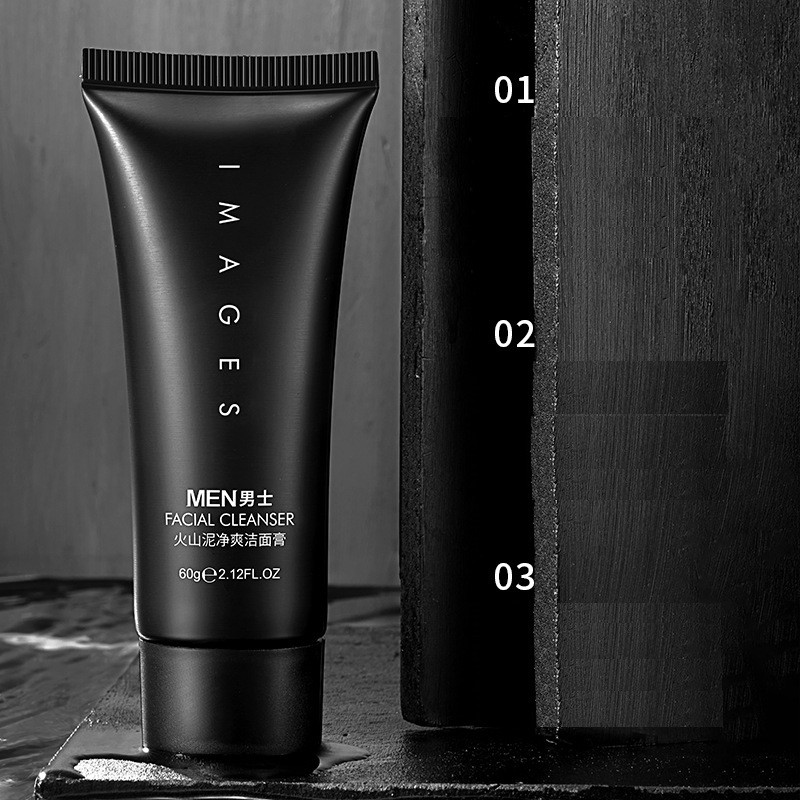 7185 B2 Sữa Rửa Mặt Dành Cho Nam Giới Image Men Ficial Cleanser 60gr Giúp Da Sạch Sâu, Trắng Sáng, Se Khít Lỗ Chân Lông