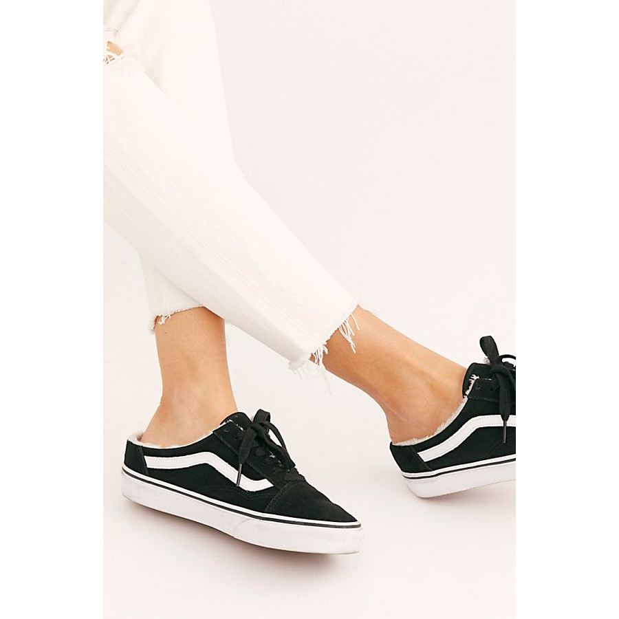 Giày Vans Chính Hãng Old Skool Mule Sherpa Black