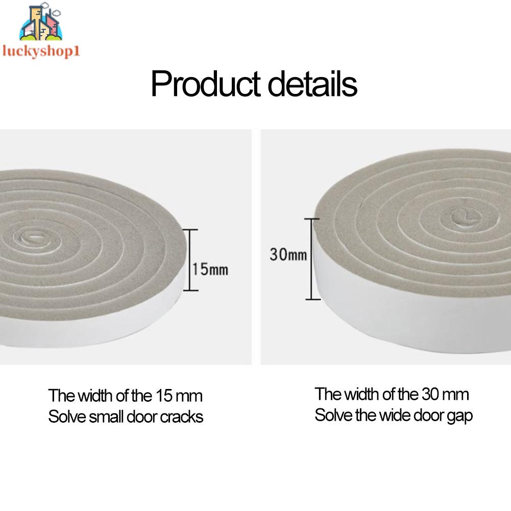 Cuộn xốp cách âm Dán cửa kính chắn gió Khung cửa sổ tiện lợi Đường may cửa Dải xốp cách âm chống bụi kính chắn gió Loại tự dính