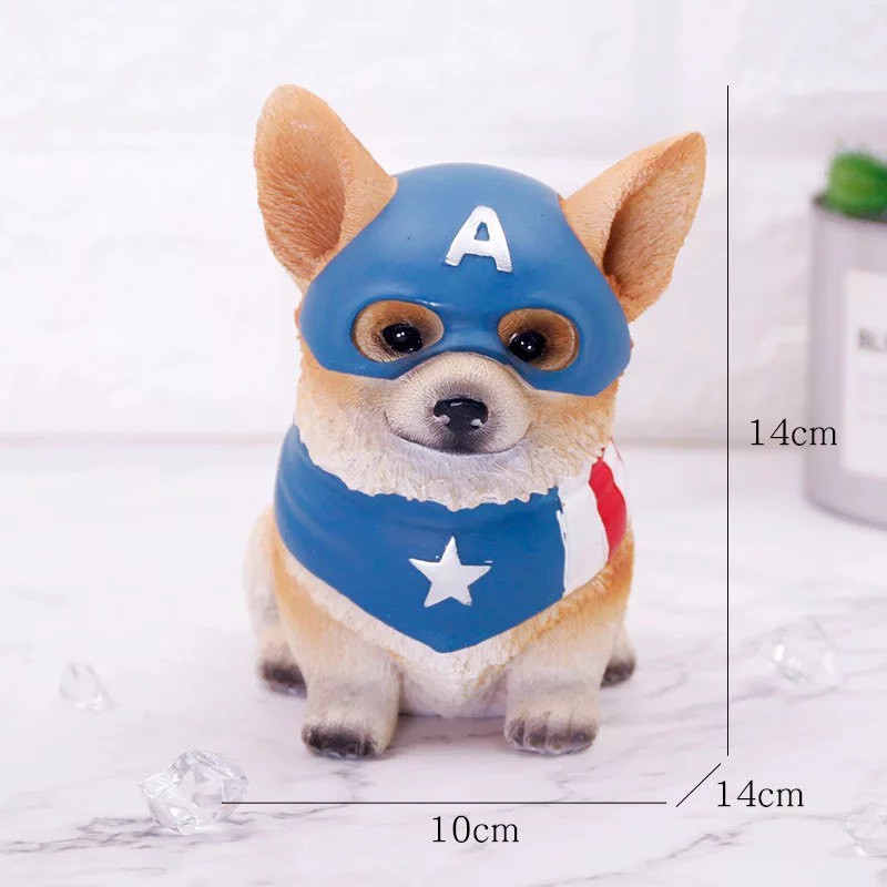 Mô hình chú chó siêu anh hùng Avenger Marvel- có thể làm heo đất tiết kiệm