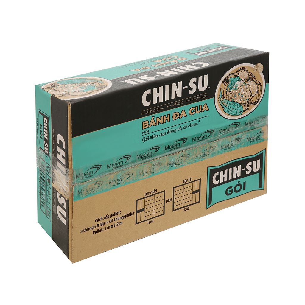 1 THÙNG = 15 GÓI BÁNH ĐA CUA ĂN LIỀN CHINSU - CÓ CHẢ VÀ RIÊU CUA ĐỒNG THẬT THƠM NGON CỰC TIỆN LỢI CH