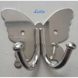 Móc áo Inox hình bướm 2 chấu PE-32 thiết kế cách điệu, xinh xắn, đáng yêu