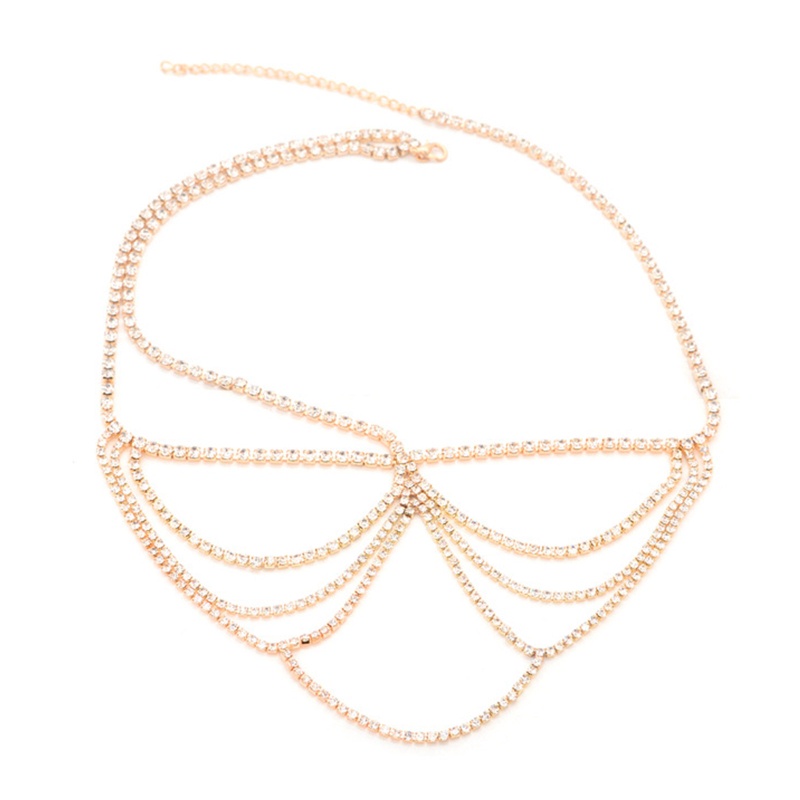 Dây Xích Đính Đá Hình Giọt Nước Phong Cách Bohemia Cho Cài Tóc Cô Dâu