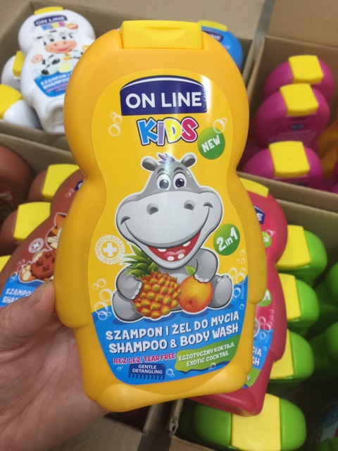 Sữa tắm gội cho bé 2 in 1 On line Kids