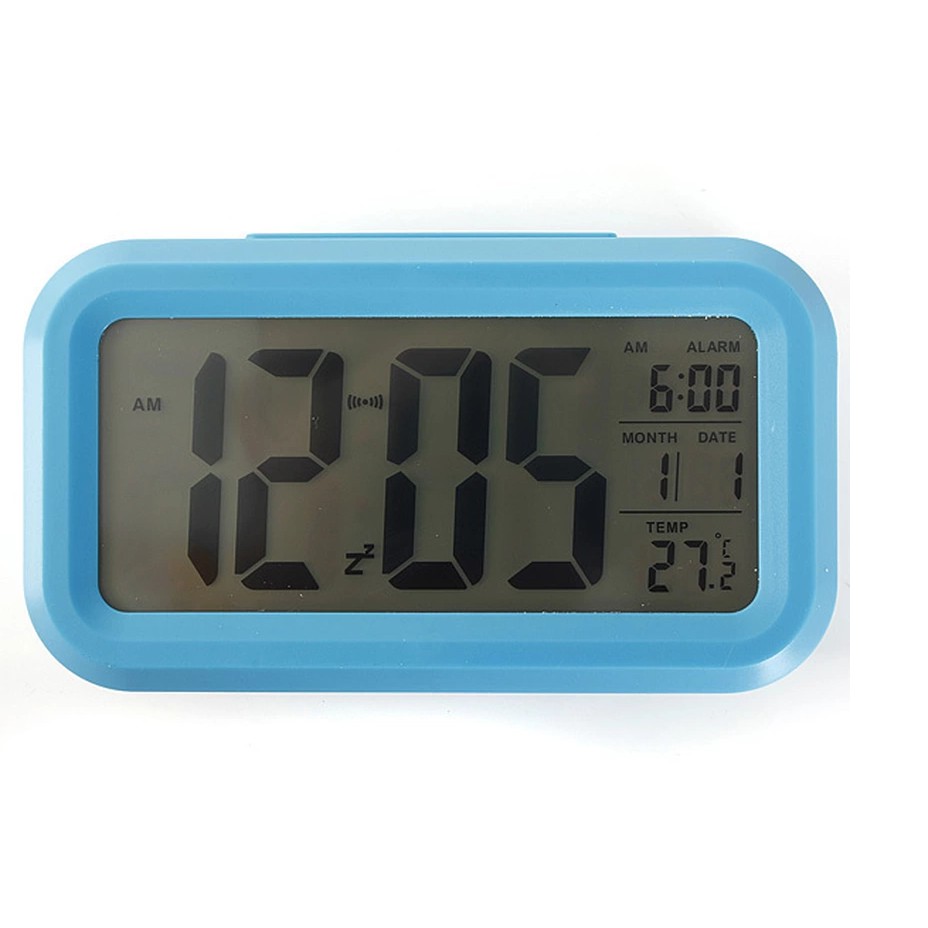 (SIÊU RẺ) Đồng hồ báo thức kỹ thuật số đa năng mode 2019 ( màu xanh)