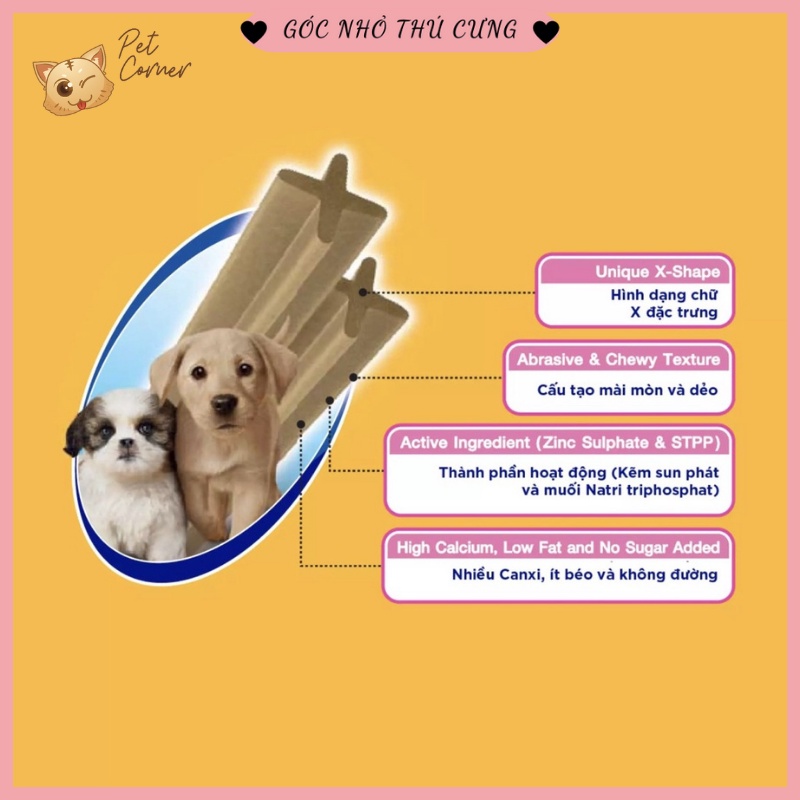 Xương gặm Pedigree Dentastix sạch răng, bổ sung canxi cho chó