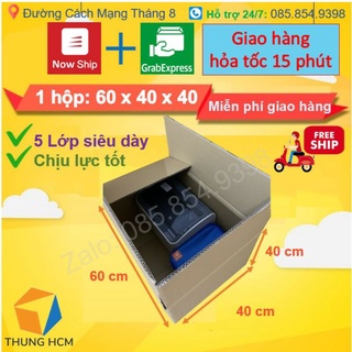 Thùng carton 60x40x40 chuyển nhà 5 lớp, siêu dày