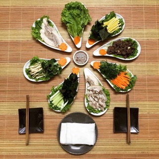 Set đĩa hoa cao cấp gốm sứ Bát Tràng