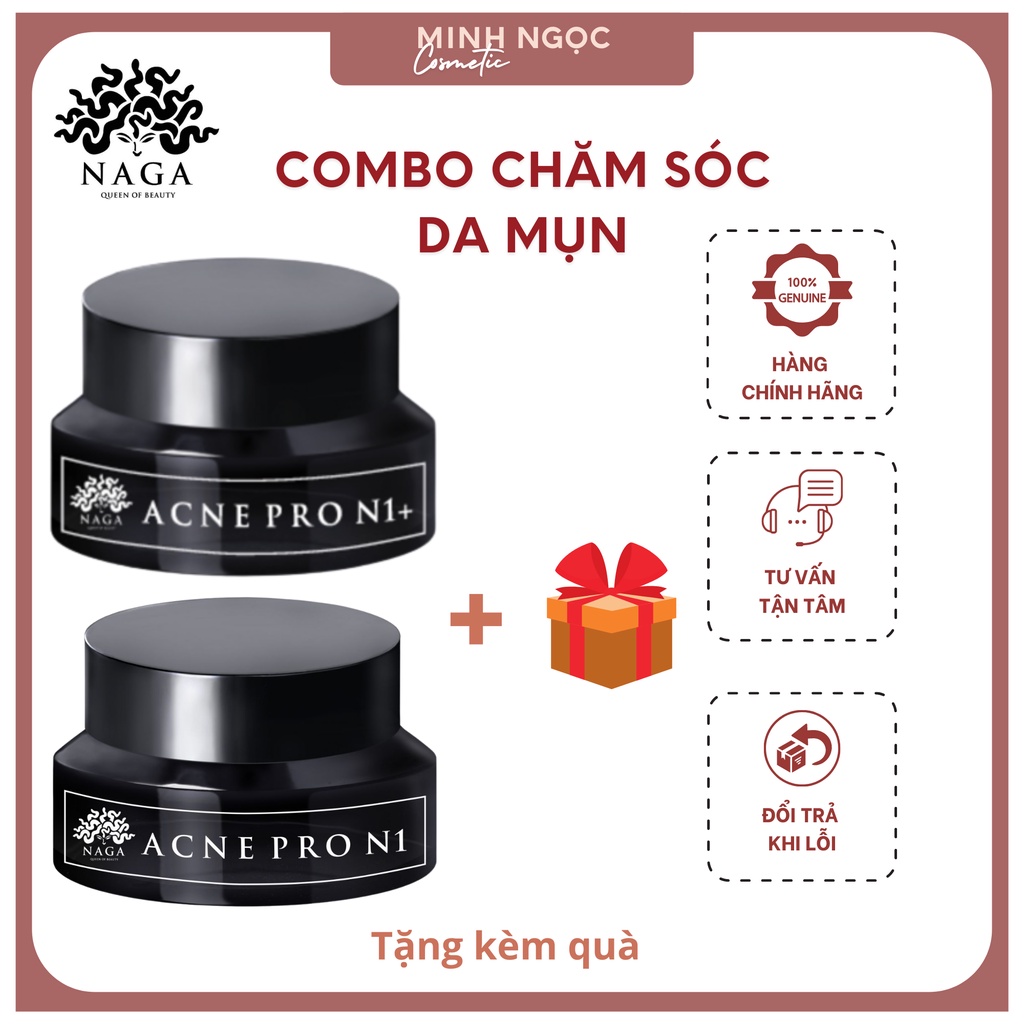Bộ chăm sóc da mụn N1 N1+ Naga chất lượng cao 20ml