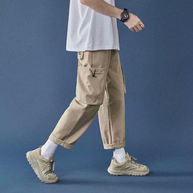 Quần dài ống rộng thời trang phong cách Hàn Quốc cho nam giới