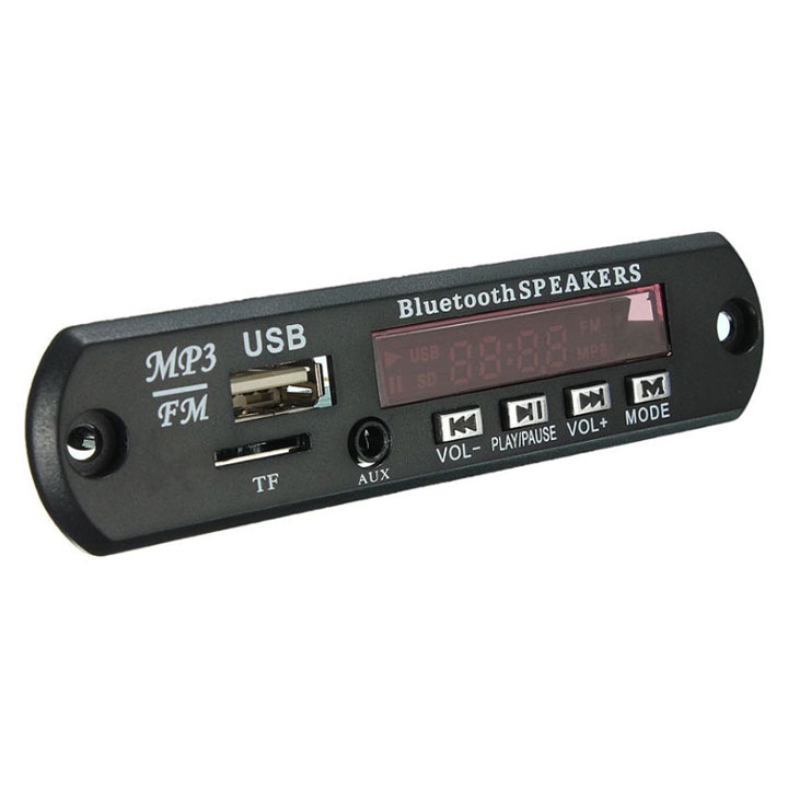Module Giải Mã MP3 / USB / TF / AUX 12V Có Màn Hình Và Tay Điều Khiển (Không Có Bluetooth)