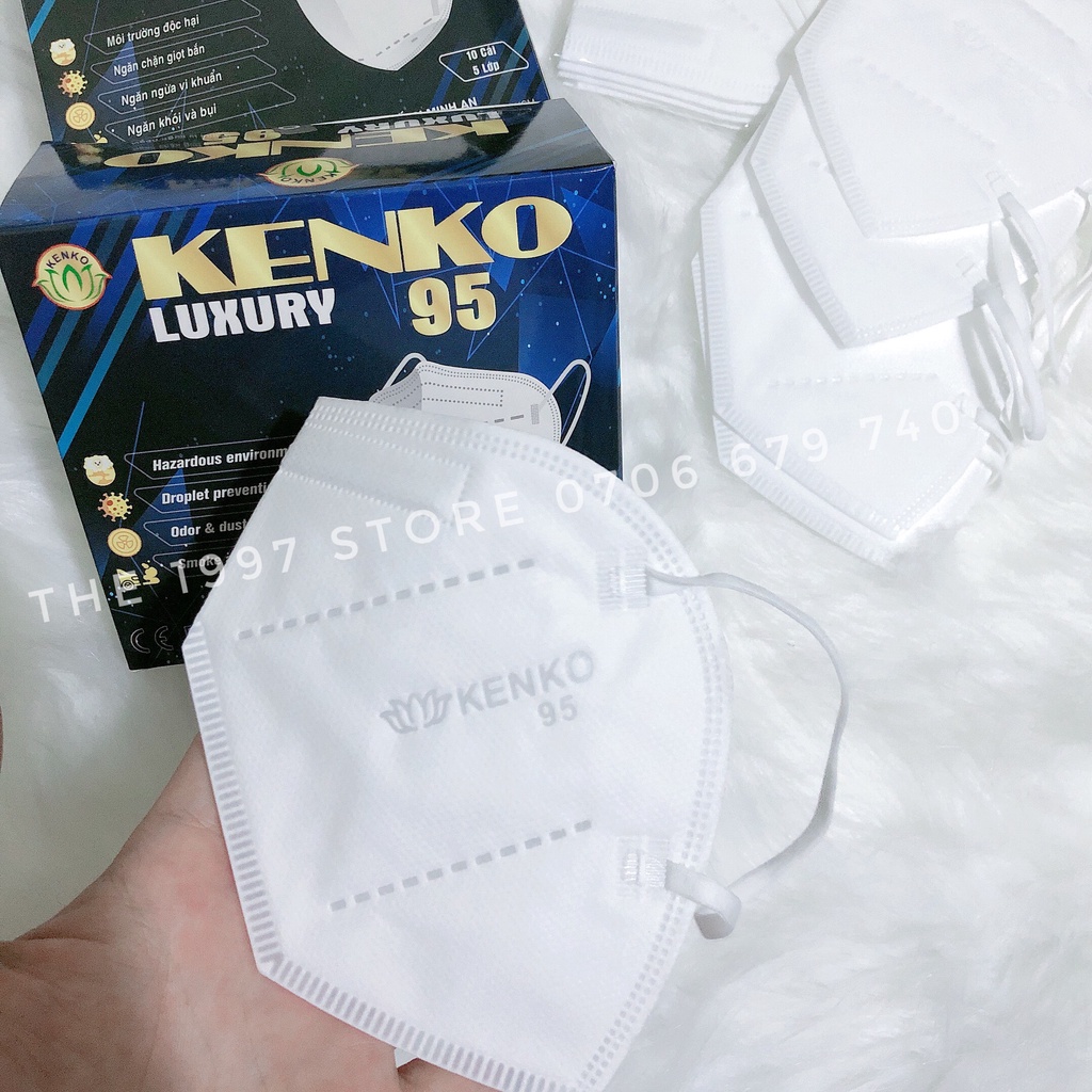 Khẩu Trang Y Tế N95 Kenko cao cấp (5lớp) kháng khuẩn hộp 10cái
