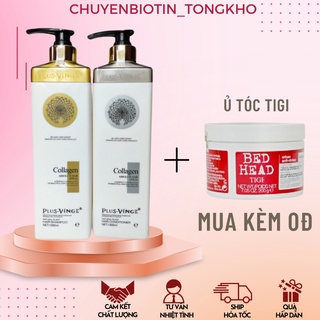Combo Chăm Sóc Tóc COLLAGEN VINGE 1000ml (tặng ủ TIGI BED HEAD)