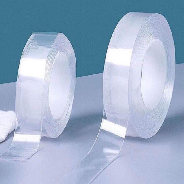 Băng keo dán dính trắng và 2 mặt đa năng trong suốt 3m Dày 1mm 2mm siêu dính