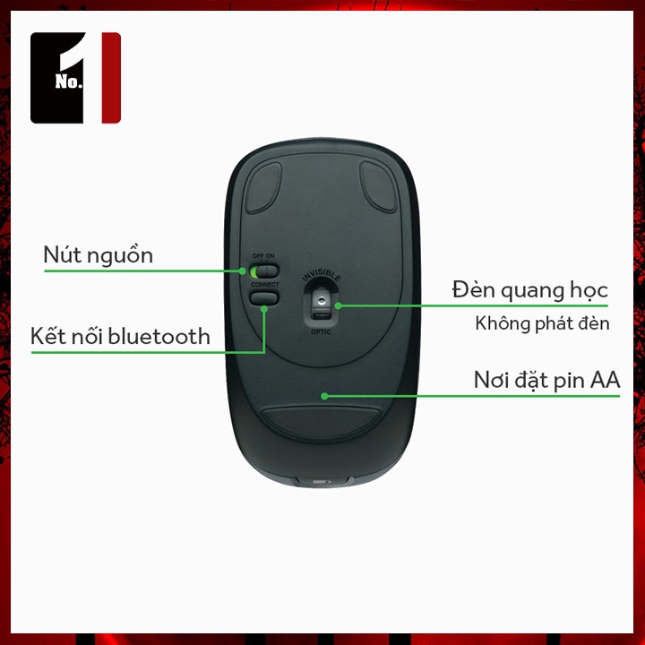 Chuột Máy Tính Bluetooth Không Dây Logitech M557 Chuột Vi Tính Laptop Blutooth Chính Hãng