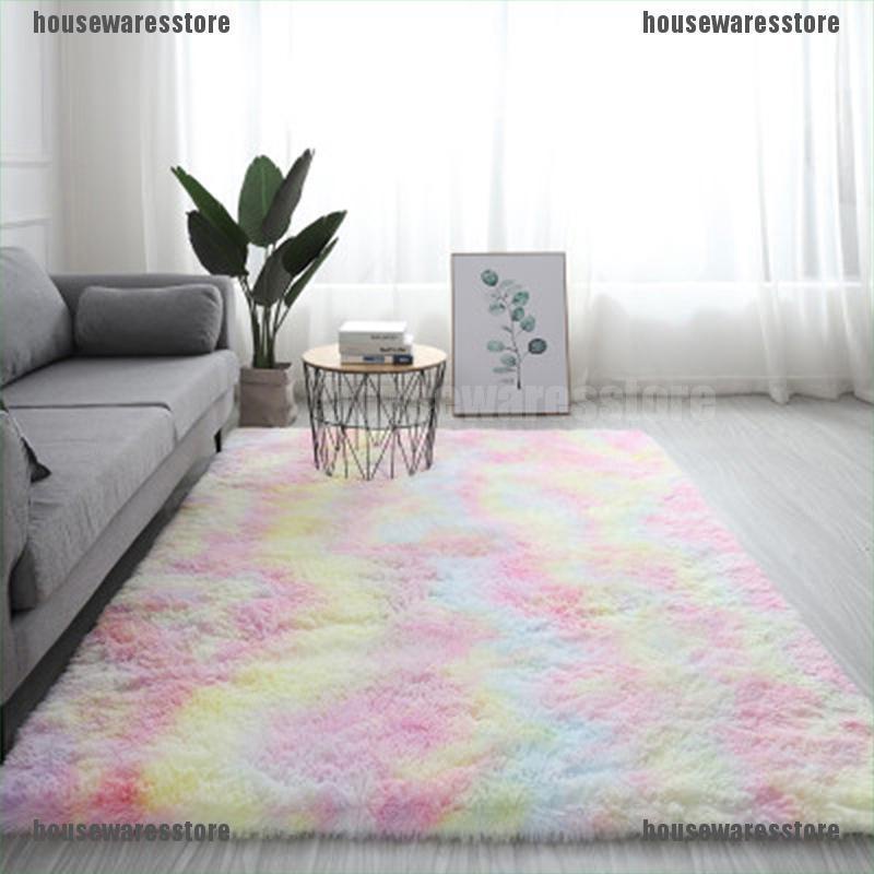Thảm Lông Nhiều Màu Độc Đáo Trang Trí Phòng Khách