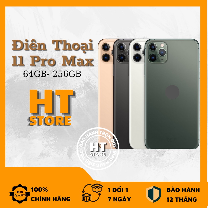 Điện thoại IP 11 Pro Max Lock và Quốc tế zin đẹp nguyên áp