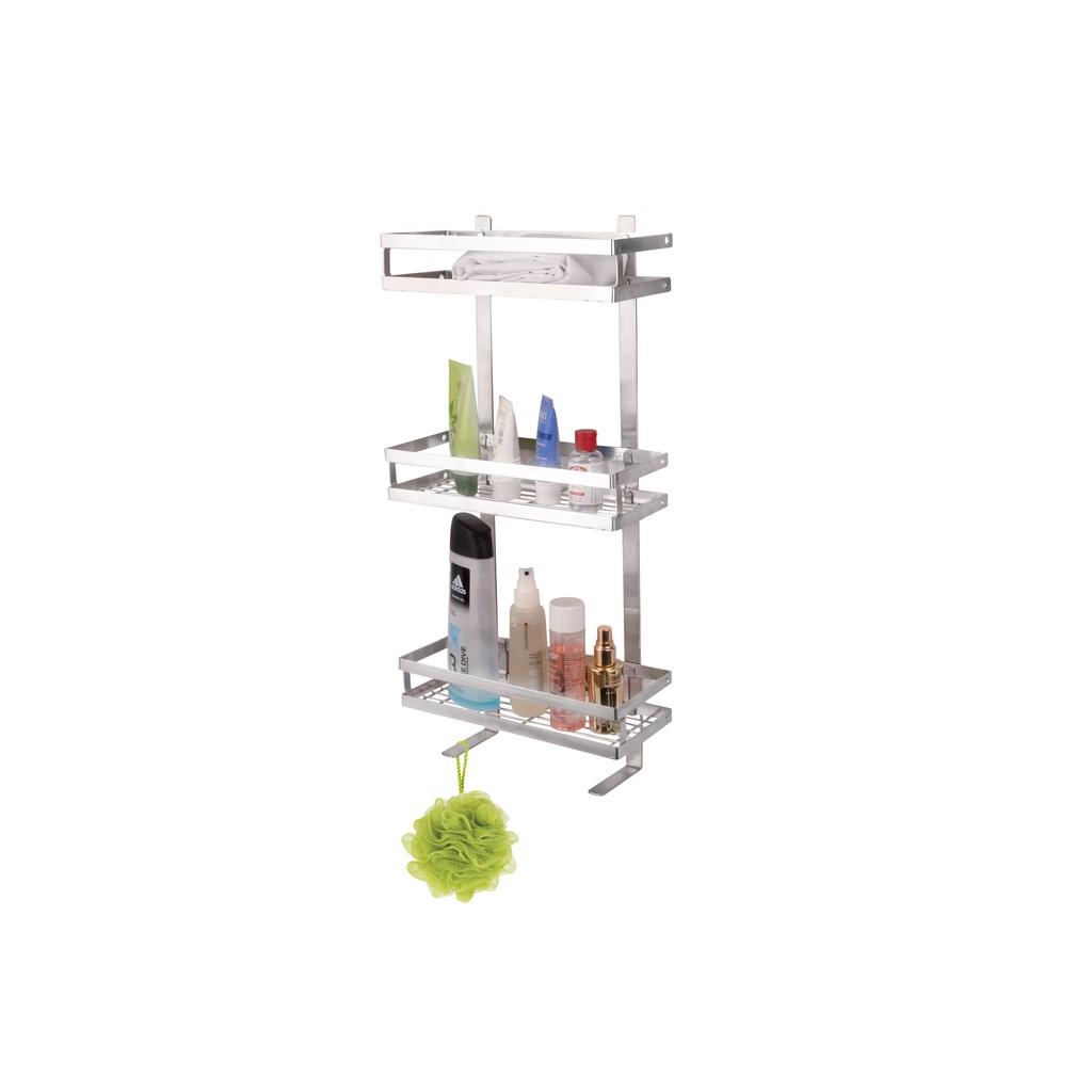 Kệ dán tường phòng tắm đa năng Foodcom - Made in Việt Nam - Loại 3 tầng | BigBuy360 - bigbuy360.vn