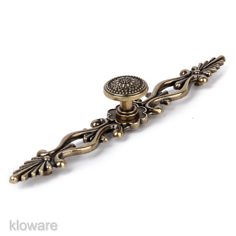 Tay Nắm Cửa Tủ / Ngăn Kéo Bằng Bạc Kiểu Cổ Điển 175mm