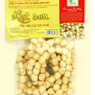 Hạt sen Huế 100g của Donavi rất bùi, bở, thơm, ngọt