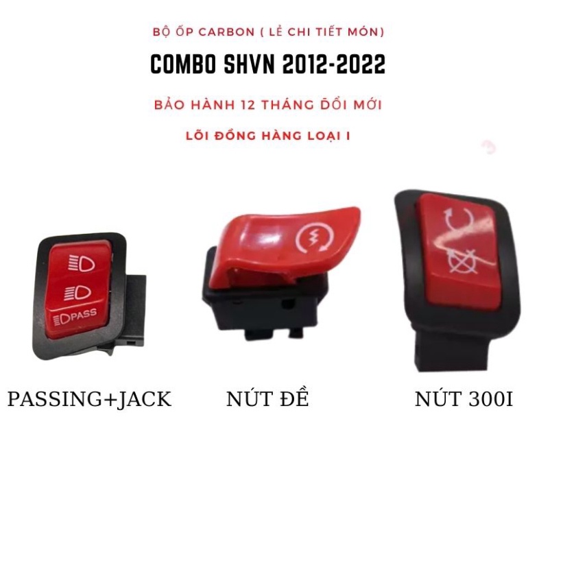 Công Tắc Đỏ Honda / Công Tắc Xi Nhan Đỏ / Passing Đỏ Lõi Đồng