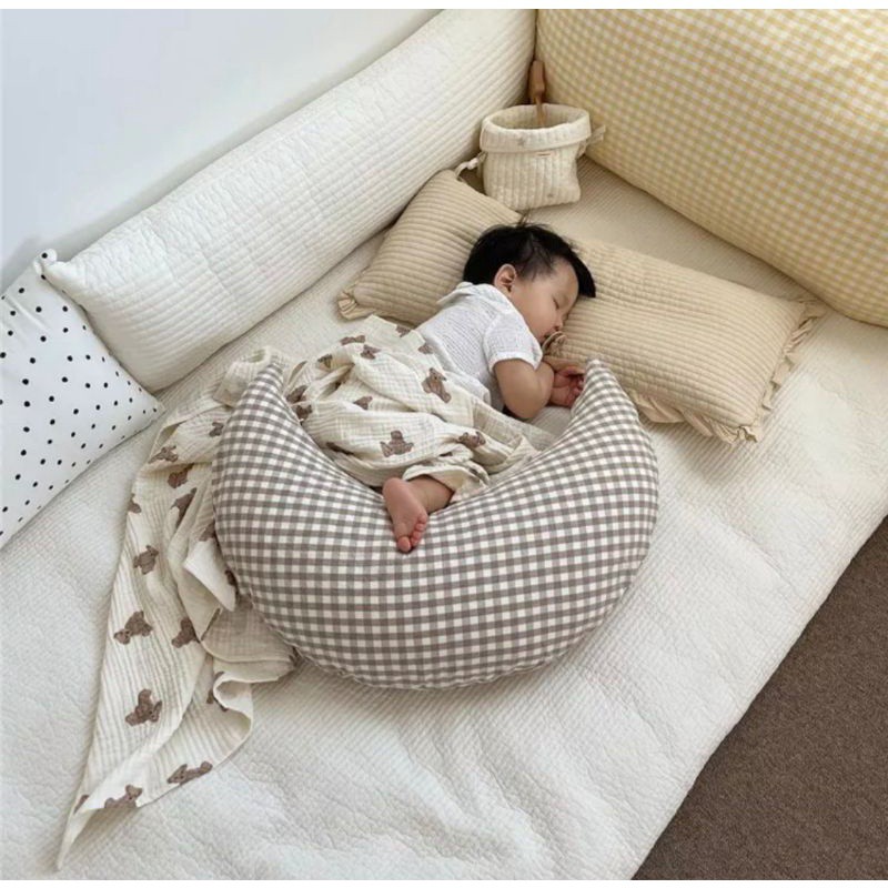 Gối Mặt Trăng Bộ Gối Ôm Gối Lõm Cho Bé