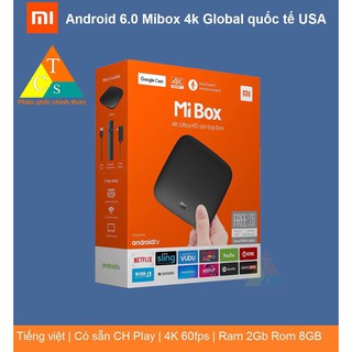  Android Tivi Box Xiaomi Mibox 4K Bản Quốc Tế Tiếng Việt tìm kiếm giọng nói