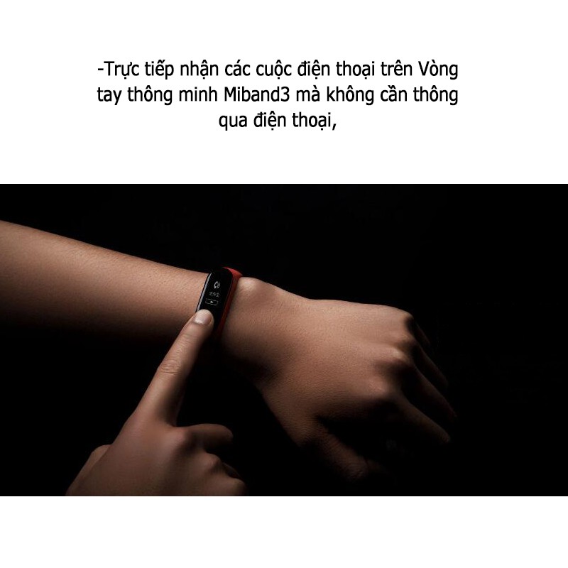 Vòng tay thông minh XiaoMi Miband 3 – chống nước, hỗ trợ theo dõi nhịp tim