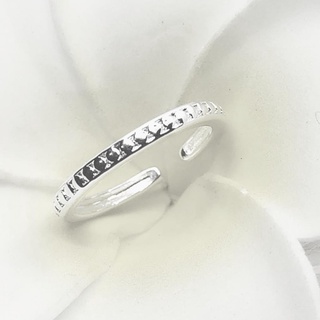 Nhẫn bạc 925 đơn giản xinh xắn thời trang phong cách Hàn Quốc MEZI Jewelry - ATJ3066
