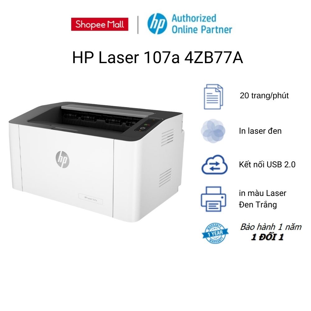 Máy in Laser đơn năng đen trắng HP 107A / 107W