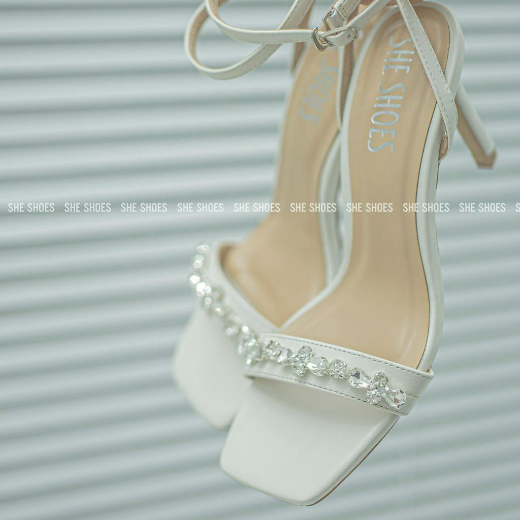 SANDAL GIÀY CƯỚI, CAO GÓT đính đá cao cấp, độc quyền bởi SHESHOES (NEW ARRIVAL) - GC07053