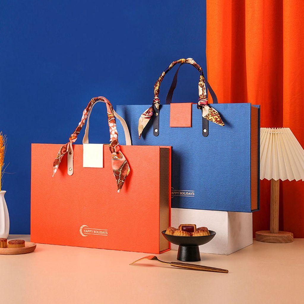 ELEGANT Hộp Đựng Bánh Ngọt 6 Ngăn DIY Sang Trọng Có Tay Cầm