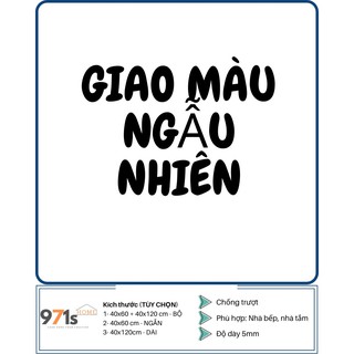 [size bự 50cm] Thảm Bếp Đôi 3D Cao Cấp Chống Trơn Trượt ( Bộ 2 thảm 50*80cm & 50*120cm)