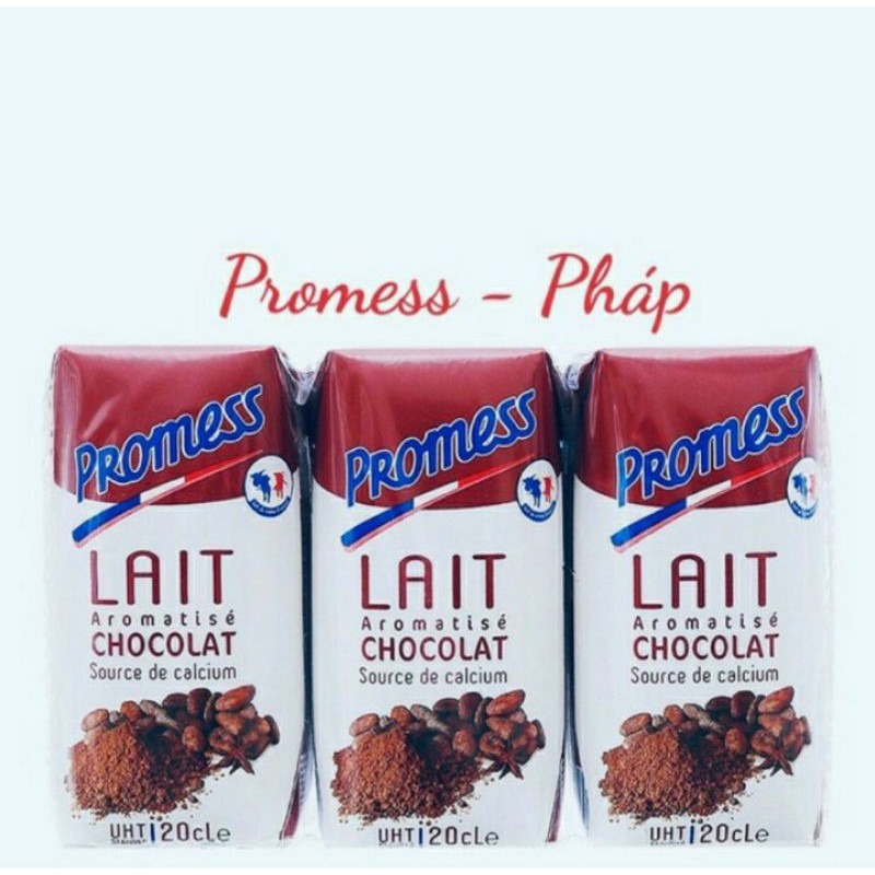 Sữa Promess 4 Vị ( Chuối - Dâu - Vani - Socola) giá Gốc