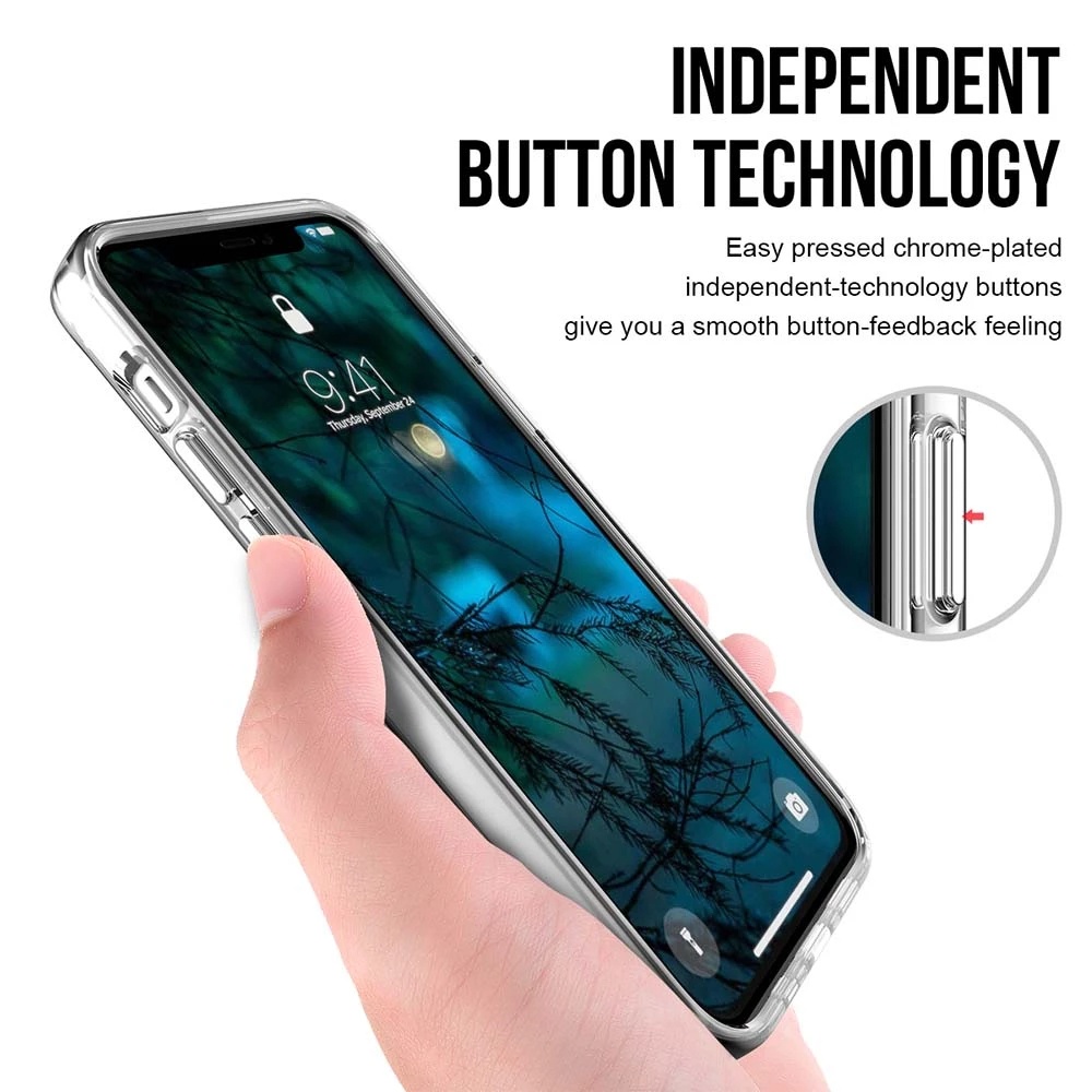 Ốp điện thoại silicone dẻo trong suốt chống sốc thích hợp cho For iPhone 14 Pro Max 13 12 11 X Xr Xs 7 8 Plus SE 2020