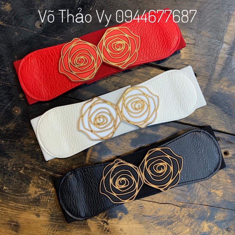 Đai váy hoa hồng