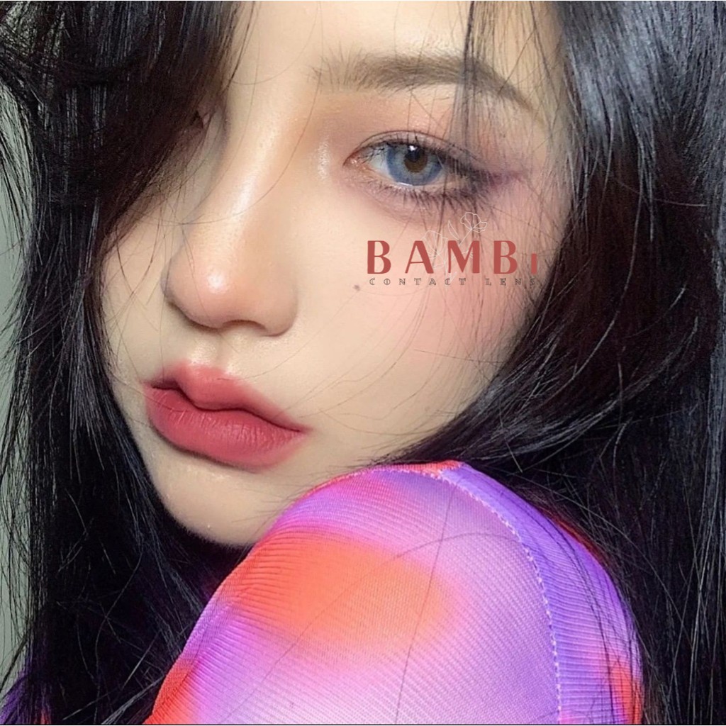 Kính Áp Tròng - Xanh Dương Tây ko giãn - 0 Độ