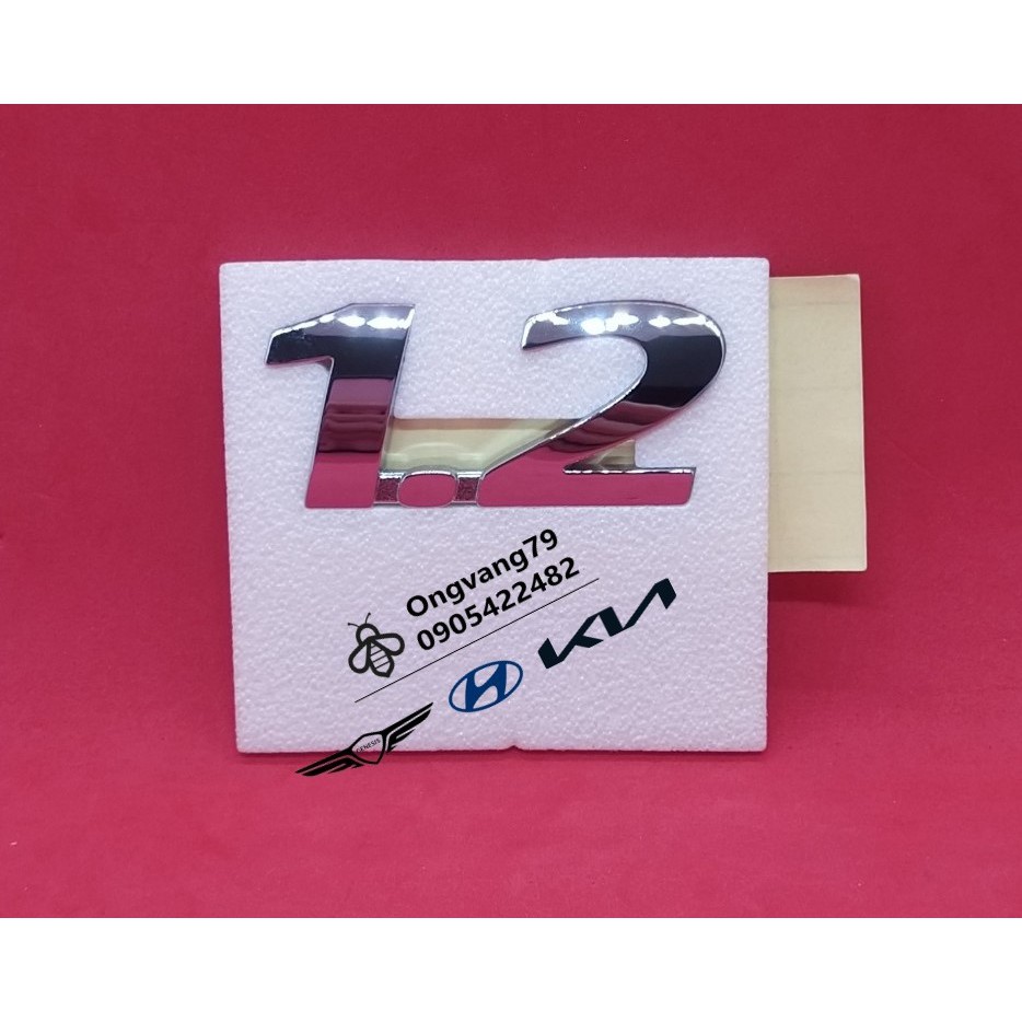 Logo chữ nổi "1.2" xe Hyundai i10 - Ms: 86330B4000