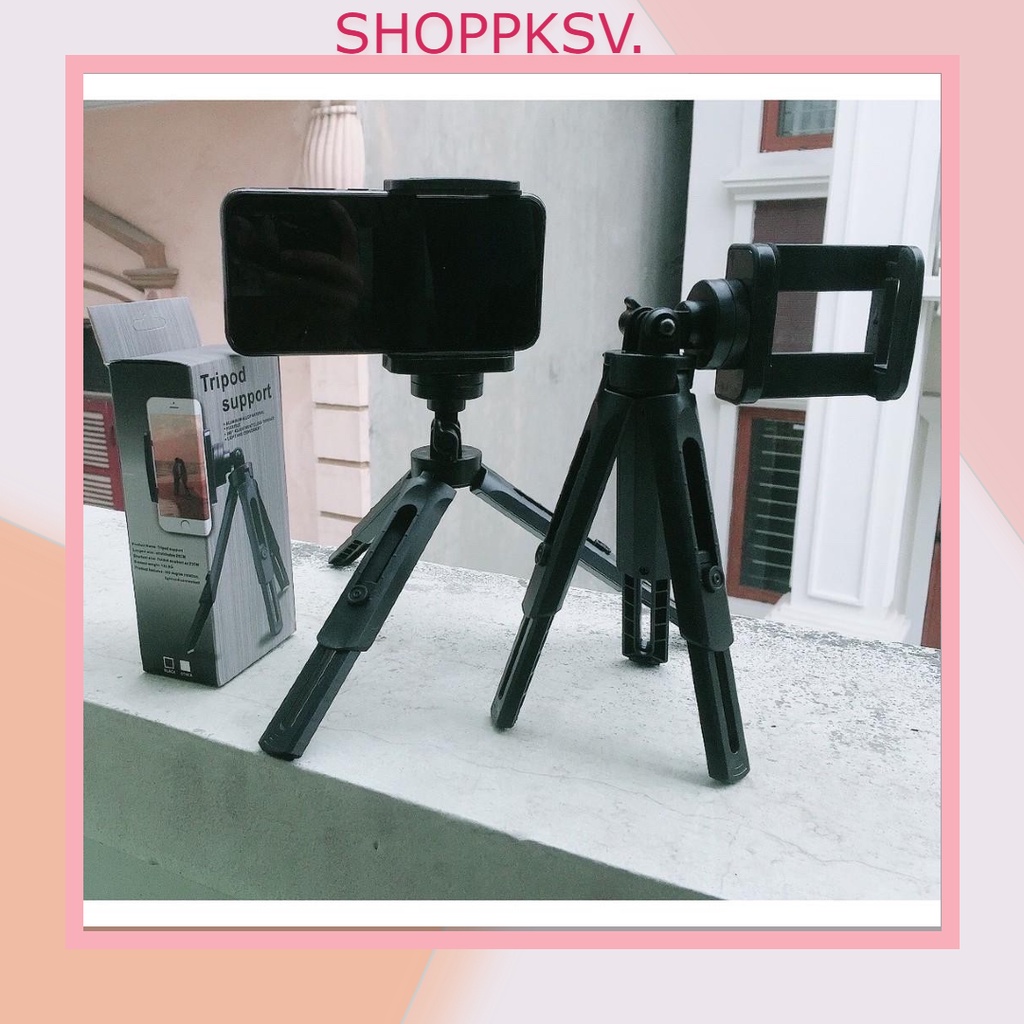 GẬY TRIPOD SUPPORT QUAY VIDEO, GIÁ ĐỠ ĐIỆN THOẠI BA CHÂN