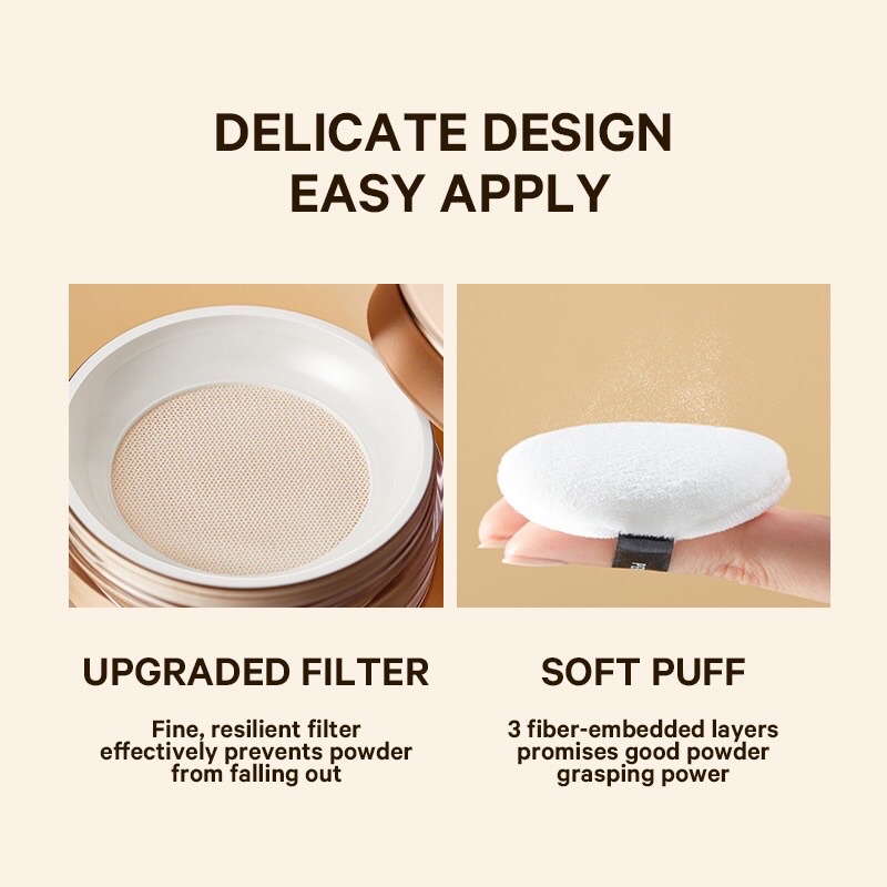 Phấn phủ kiềm dầu PERFECT DIARY Weightless Soft-Velvet Blurring Loose Powder 7g