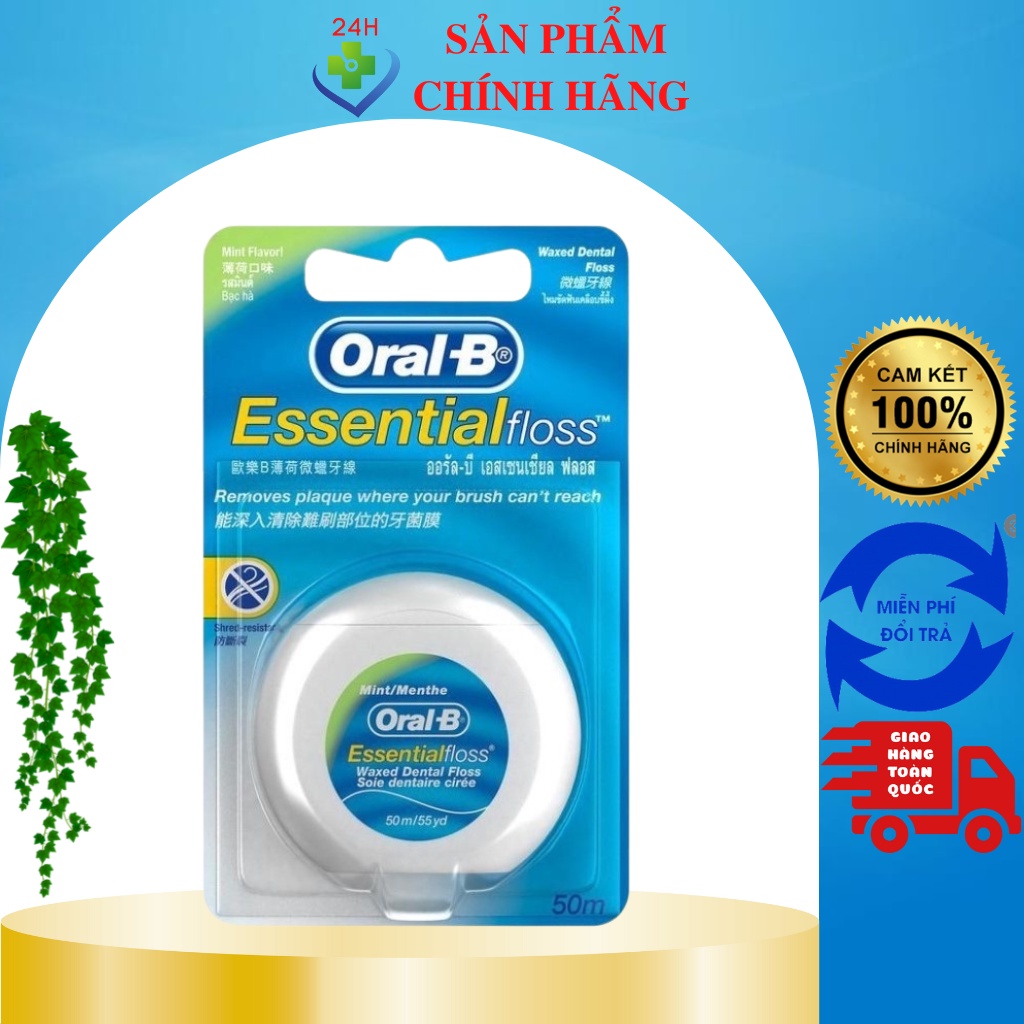Chỉ nha khoa Oral-B Floss Essential (50m)