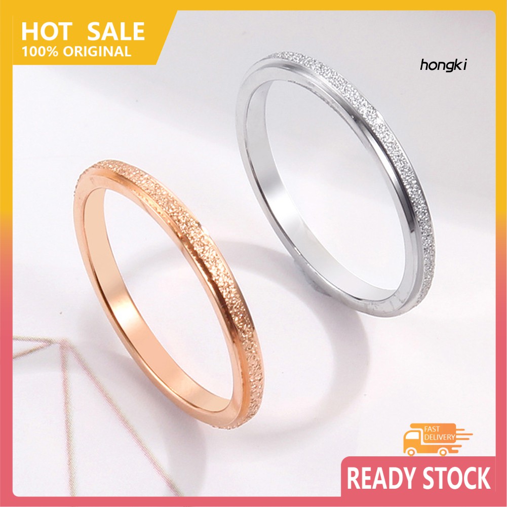 Nhẫn Thép Titan Thiết Kế Đơn Giản Cho Nam Và Nữ