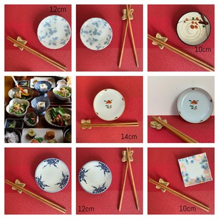 Dĩa gốm tròn Nhật nhỏ 10 - 14cm