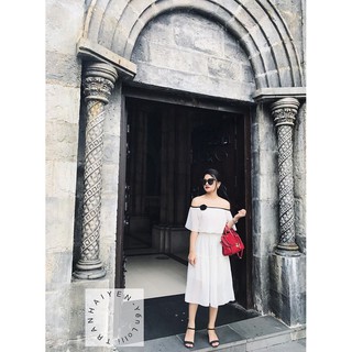 VÁY VON HOA TRỄ VAI HÀNG THIẾT KẾ